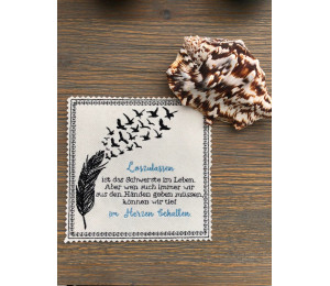 Stickdatei - Feder Blackwork